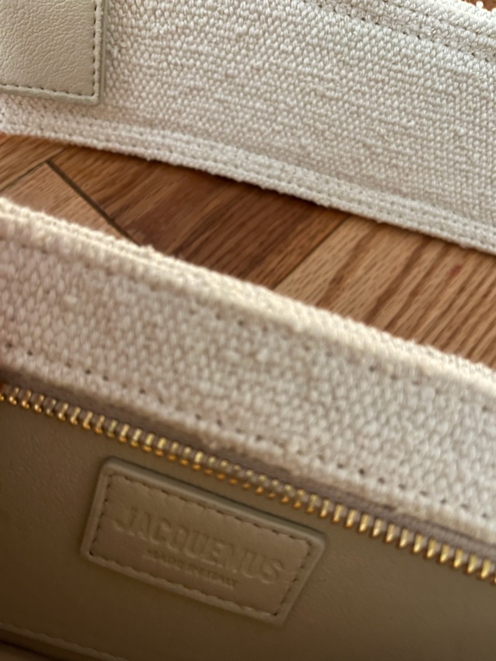 NWOT Jacquemus Beige 'Le Ciuciu' Structured Cotton Bag - Picture 4 of 9